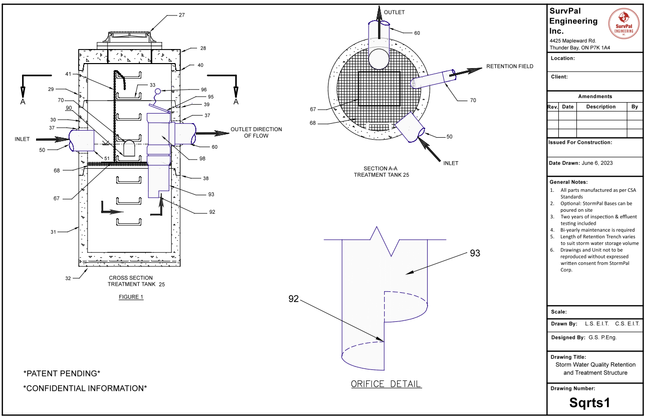 StormPal SP1700 Single Chamber Oil Grit Separator